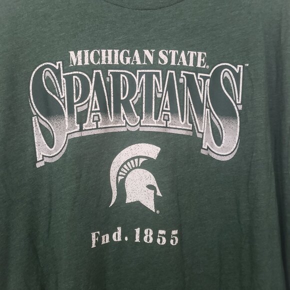 Michigan State Spartans Men's Captivating Brand T-Shirt Green‎ Size 2XL NWT - Picture 2 of 8